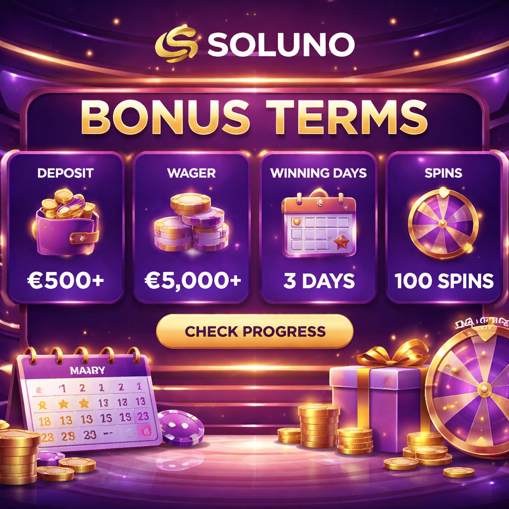 Promociones en línea y condiciones de bonos SOLUNO