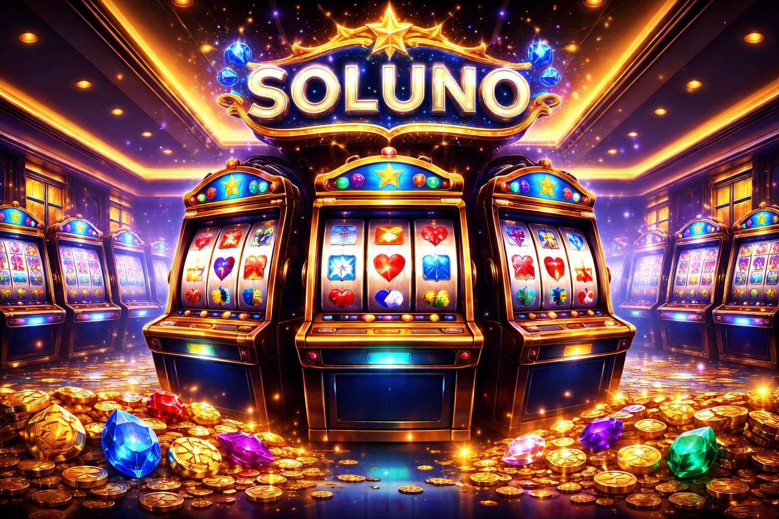 Interfaz de tragamonedas SOLUNO para jugadores en México